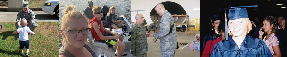 Several photos of kids getting haircuts